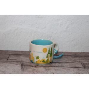 Starbucks California Mini Mug 2oz You Are Here Ornament Cup EUC No Box